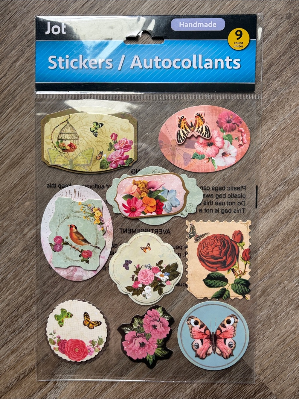 ❤️$3 Jot Handmade Floral & Butterfly Sticker Pack